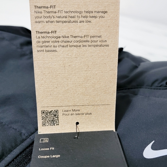 Nike XS Therma Fit Vest Black - Lightweight Warmth Vest - Picture 5 of 12